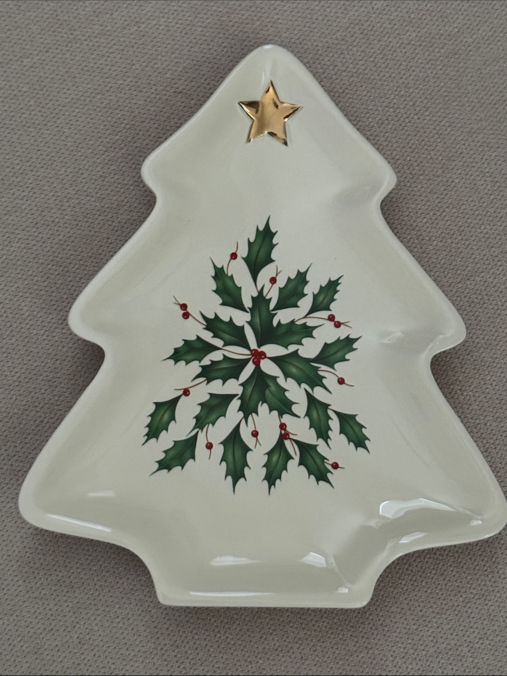 Lenox Holiday Tree 7” Trinket Dish